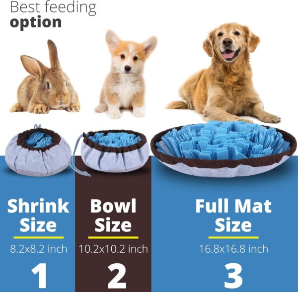 PET ARENA Adjustable Snuffle mat for Dogs, Dog Puzzle Toys, Enrichment Pet Foraging mat for Smell Training and Slow Eating, Stress Relief Interactive Dog Toy for Feeding, Dog Mental Stimulation Toys - Image 3