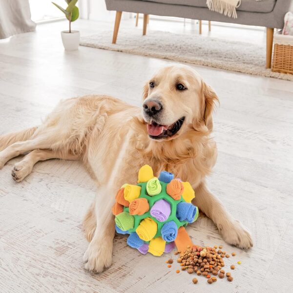 Baoblaze Snuffle Ball Toy Foraging Mat Dog Enrichment Snuffle Puppy Treat Dispenser Slow Feeder Interactive Dog Puzzle Toys for Small, Medium, Large Breeds (Green) - Image 5