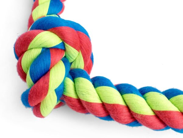 Petface Toyz Triple Knot Rope Dog Toy, Small - Image 3