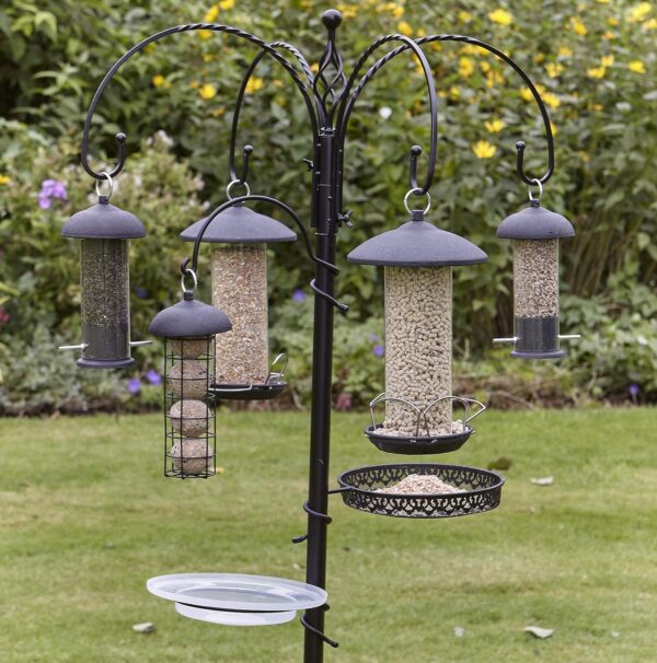Gardman Black Steel Wild Bird Seed Feeder - 21cm x 10cm x 10cm - Image 4