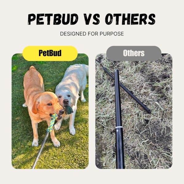Petbud Flirt Pole Dogs Extra Strong UK | Suitable for Large,Medium,Small Dogs | Extendable Rope Tug Dog Toy | Outdoor and Indoor Use | Heavy Duty Flirt Stick - Image 4