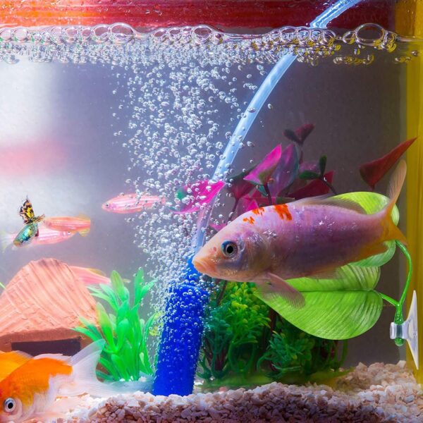 1Pcs Betta Fish Rest Leaf Aquarium Plants Artificial Betta Leaf Pad Hammock for Betta Fish Betta Spawning Leaf Simulation Leaves with Suction Cup Fish Tank Decorations and Accessories - Image 6