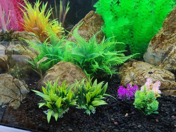 BEGONDIS Aquarium Decorations 5Pcs Fish Tank Artificial Green Water Plants Made of Soft Plastic, Good for All Fish & Pets (g4) - Image 3