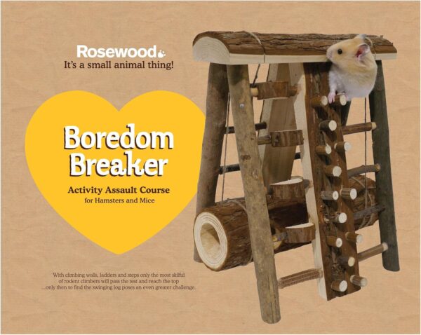 Rosewood Boredom Breaker Activity Assault Course, Small Animal Activity Toy - Image 2