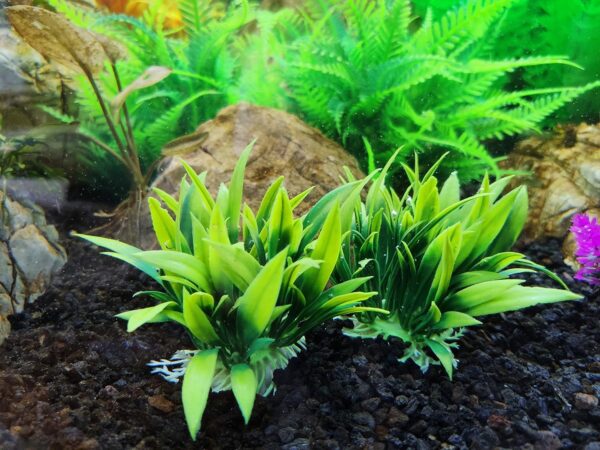 BEGONDIS Aquarium Decorations 5Pcs Fish Tank Artificial Green Water Plants Made of Soft Plastic, Good for All Fish & Pets (g4) - Image 2