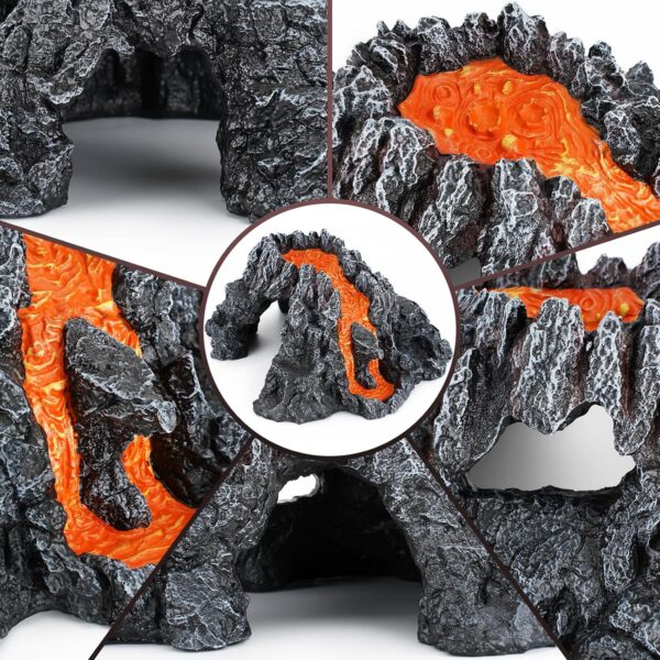 Reptile Cave Hideout Habitat, Great for Bearded Dragons, Leopard Geckos, Lizards, Turtles, Snakes, Frogs, Scorpions, Spiders and Other Reptiles, Amphibians (C - Extra Large) - Image 8