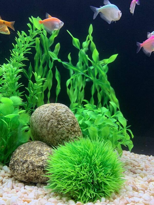 BEGONDIS 18 Pcs Artificial Green Water Plants, Fish Tank Aquarium Decorations, Made of Soft Plastic - Image 5