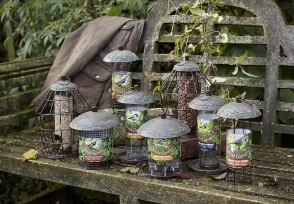Peckish 60051234 Secret Garden Squirrel Proof Peanut Bird Feeder, 16 x 19 x 28 cm, Dark Green - Image 3