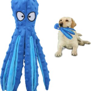 CPYOSN Squeaky Dog Toys, No Stuffing Crinkle Plush Chew Toys for Puppy Teething, Durable Interactive Soft Dog Toys for Small, Medium and Large Dogs