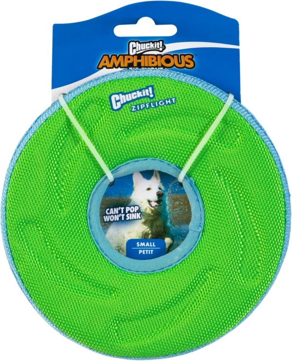 Chuckit Zipflight Floating Frisbee and Steering Wheel Dog Toy, Small (Assorted Color)
