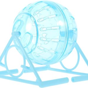 Guinea Pig Ball Dwarf Hamster Ball Hamster Ball Clear Plastic Sport Ball for Hamster Running Exercise Ball with Stand Small Pet Rodent Guinea Pig Mice Gerbil Jogging Ball Toy 12cm