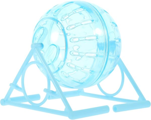 Guinea Pig Ball Dwarf Hamster Ball Hamster Ball Clear Plastic Sport Ball for Hamster Running Exercise Ball with Stand Small Pet Rodent Guinea Pig Mice Gerbil Jogging Ball Toy 12cm