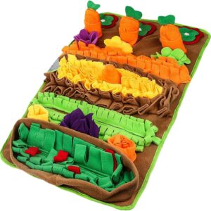 Illkjasfc Pet Dog Snuffle Mat Slow Feeding Puzzle Food Mat Dogs Sniffing Mat AntiSlip Puzzle Mat For Boredom Dog Entertainment