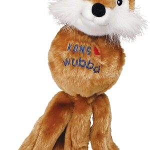KONG - Wubba Friends - Squeaky Fetch Dog Toy (Assorted Characters) - For Small Dogs