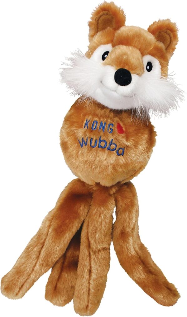 KONG - Wubba Friends - Squeaky Fetch Dog Toy (Assorted Characters) - For Small Dogs