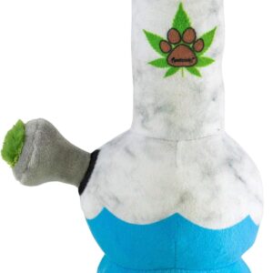 Nestpark Puppy Chiefer 3000 - Funny Dog Toys - Plush Squeaky Weed for Medium, Small and Large - Cute Dog Gifts for Dog Birthday - Cool Stuffed Dog Toys
