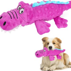 RIO Direct Squeaky Dog Toys, Sturdy Dog Plush Toys Chew Toys Dog Interactive Companion, Funny Training Toy with Crinkle Paper for Puppy Small Medium Dogs