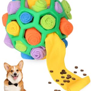 SIMSPEAR Snuffle Ball for Dogs, Dog Treat Ball Snuffle Interactive Treat Toys, Snuffle Toys for Pets Dog Puzzle Toy for Small Medium Dogs Intellectual Training Toy Dog Slow Feeding Toys
