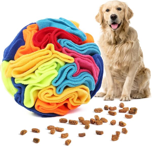 VichiPan Snuffle Ball for Dogs, Interactive Dog Toys Snuffle Mat Foraging Mat Dog Puzzle Toy, Dog Snuffle Puppy Treat Dispenser for Training Stress Relief Small Medium Dogs Pets (L)