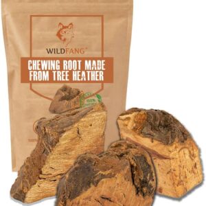 Wildfang® | Chewing Root Made from Tree Heather for Dogs, Dental Care & Masticatory Muscle Training, Natural chew Toy……
