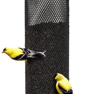 Kingsyard Metal Mesh Tube Bird Feeders for Outdoor Hanging, Finch Bird Feeder for Nyjer/Thistle Seed, 2.5 lbs Large Capacity (Antique Copper)