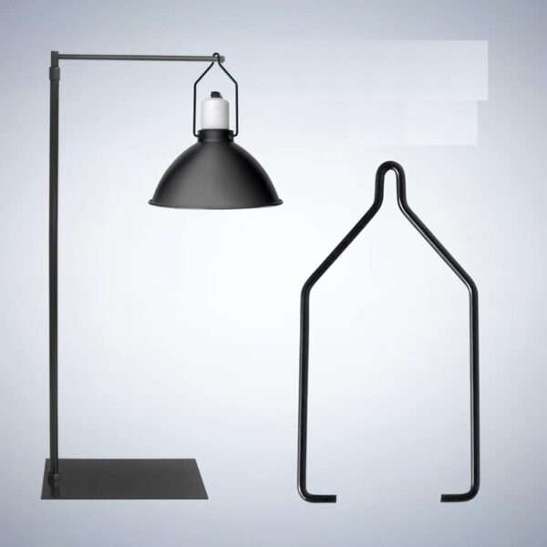 2 Pieces Reptiles Lamp Clip Reptiles Lamp Holder Reptiles Lamp Fixing Clips Reptile Lamp Stand Reptiles Lamp Hanger Holder for Reptile Glass Terrarium Heating Light, Black - Image 3
