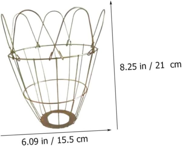 Happyyami 3pcs Light Accessory Light Fixture Lamp Retro Light Cage Sturdy Bulb Cage Wear- Lamp Cover Heat Emitter for Reptiles Snake Lamp Reptile Lamp Wire Cage Reptile Lamp Holder Iron - Image 9
