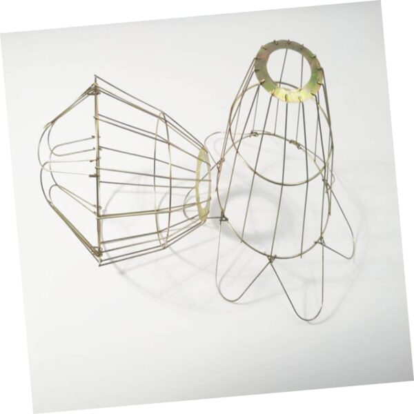 COSMEVIVI 6 Pcs Heat-Resistant Bulb Cage Retro Bulb Cover Vintage Lights Cage Light Supply Retro Lamp Cover Household Bulb Cover Snake Cage Reptile Heating Lamp Snake Lamp - Lamp Cover Iron - Image 2