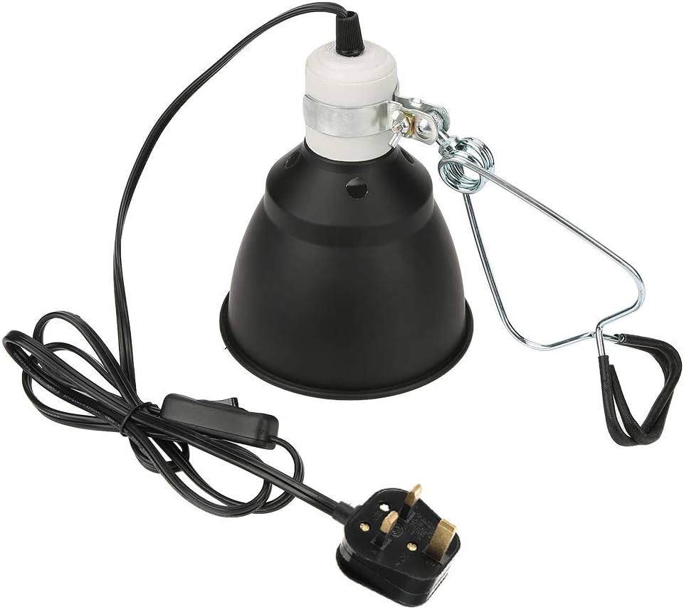Petyoung E27 Reptile Turtle Heat UVA/UVB Bulb Lamp Light Holder, 300W Reptile Heating Lighthouse for Chicken Brooder Basking-UK Plug - Image 3