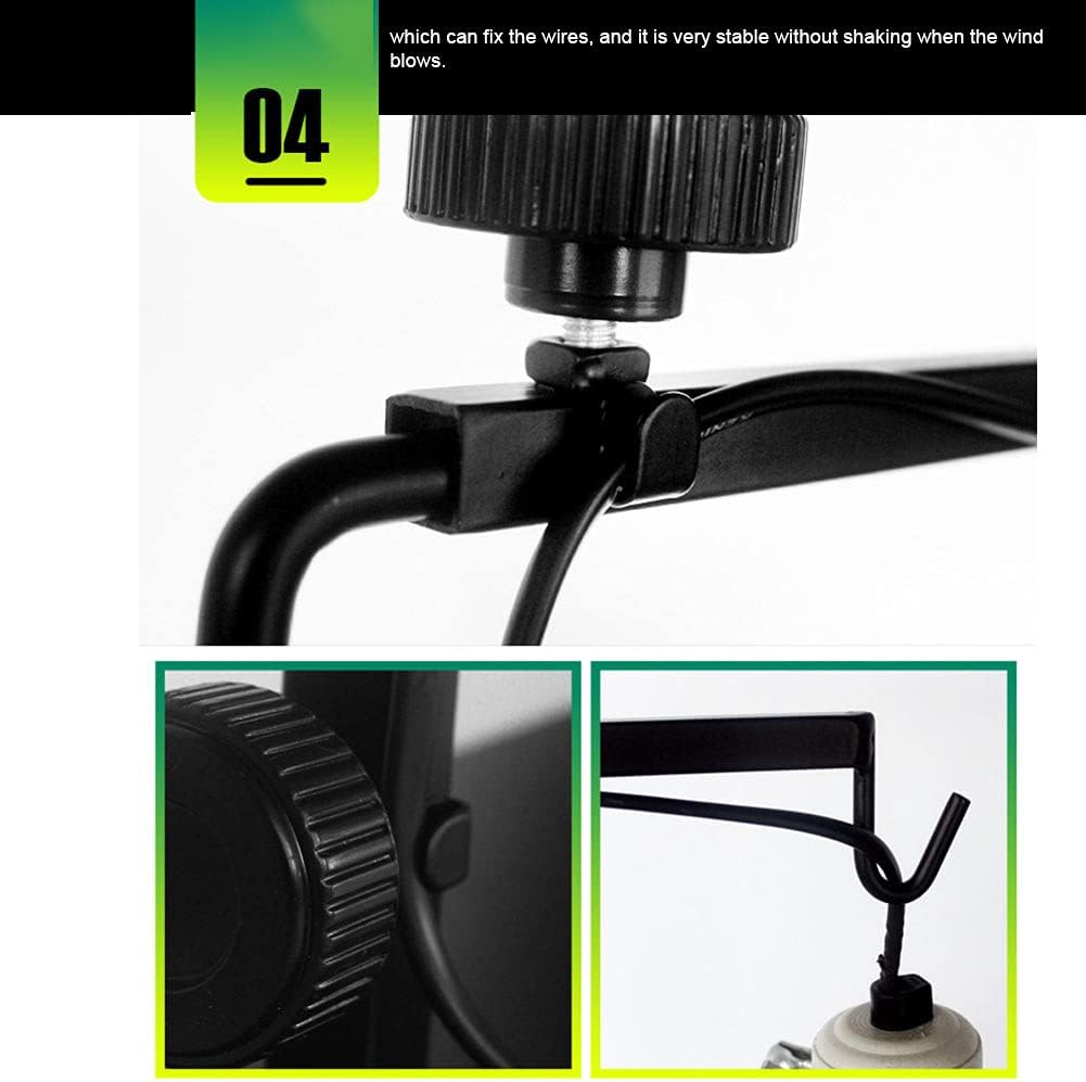 Jiakalamo Reptile Heat Light Stand,Adjustable Floor Light Holder Stand Landing Lamp Stand for Cold-Blooded Animals - Image 8