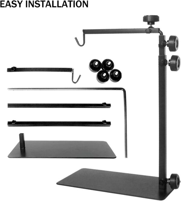 ATB-GIFT Adjustable Reptile Lamp Stand(16 to 37.4 Inch), Landing Lamp Holder Bracket with Base for Reptile Glass Terrarium Heating Light - Image 4