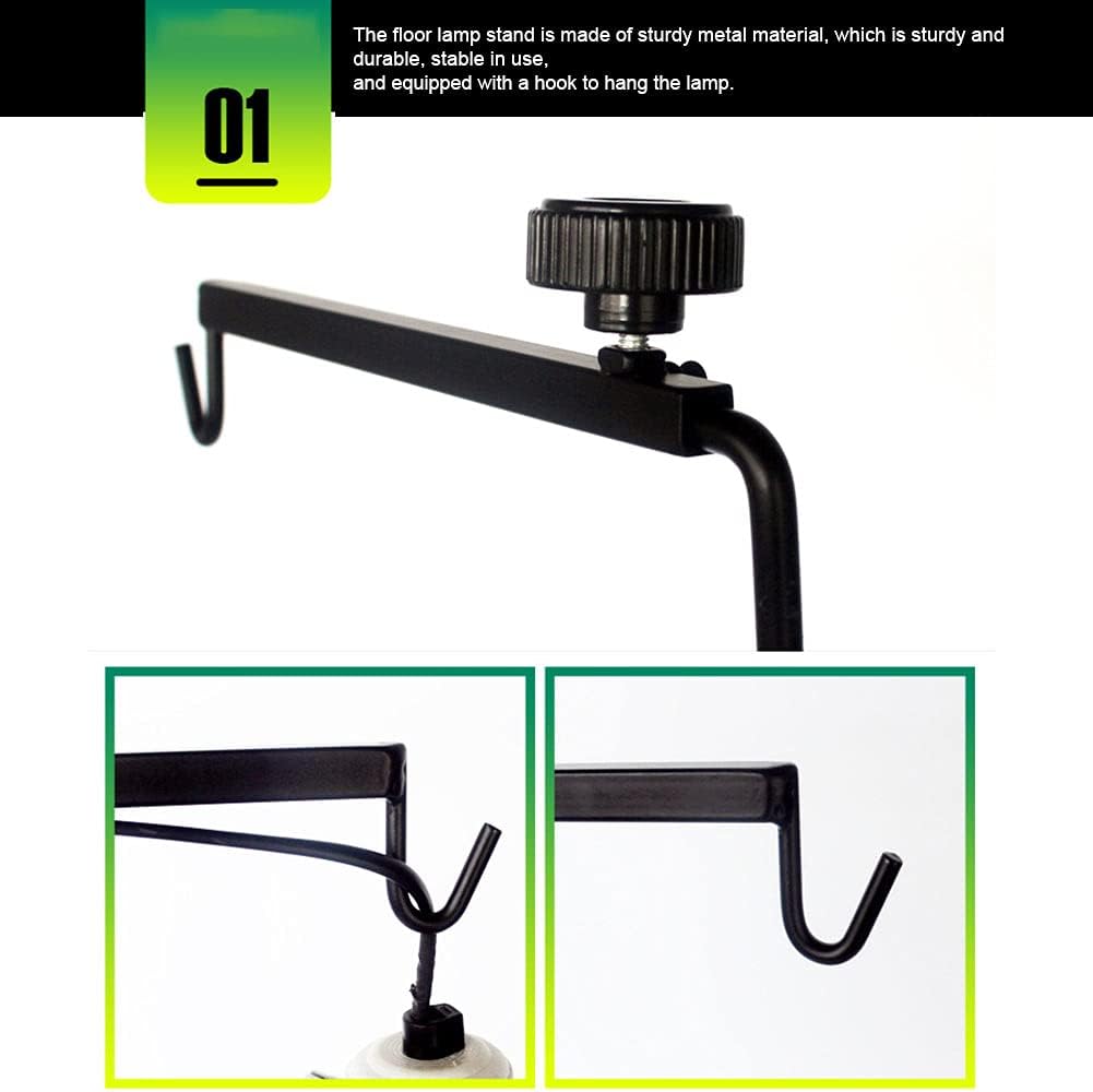 Jiakalamo Reptile Heat Light Stand,Adjustable Floor Light Holder Stand Landing Lamp Stand for Cold-Blooded Animals - Image 5