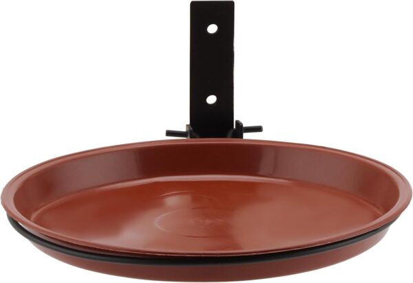 YUENPUN 4 PCS Tree Mounted Bird Feeder, 17cm Fence Wall Mounted Bird Feeder, Deck Rail Bird Feeder Hanging Station with Fixed Clips, Bird Feeder Tray for Installed on Trees, Outdoor Walls - Image 5