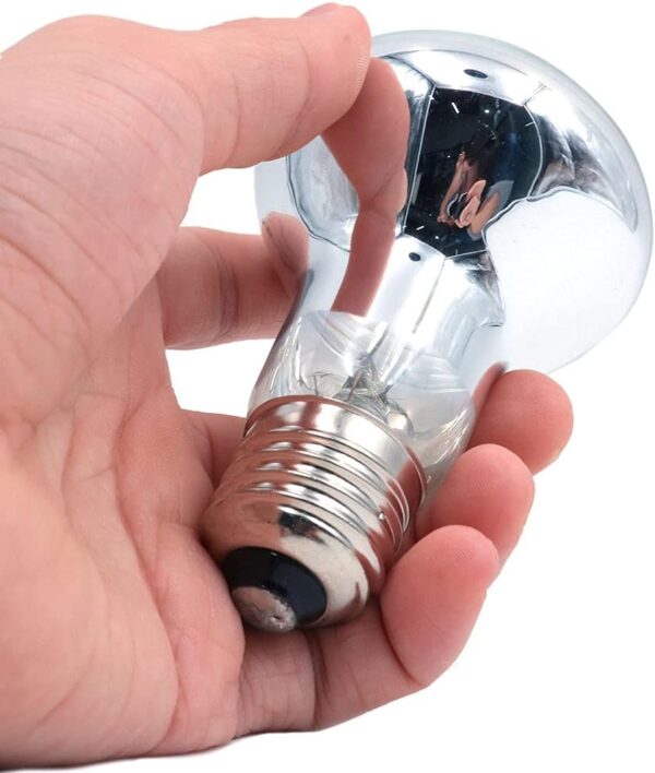 ANCLLO 2pcs Transparent Reptile Heating Bulbs, Durable Infrared Heat Lamp Warming Light Bulb Pet Light for Reptile and Amphibian Lizard Tortoise Spider Snake Chameleon 220-230V(75W) - Image 4