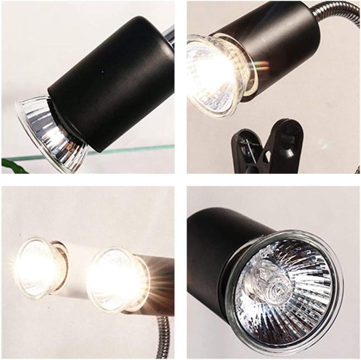 POFET Reptile Basking Spot Climb Pet Lamp Full Spectrum UVA UVB Turtle Tuff Splashproof Halogen Lamp Tortoise Heating Sun Lamp - Image 7