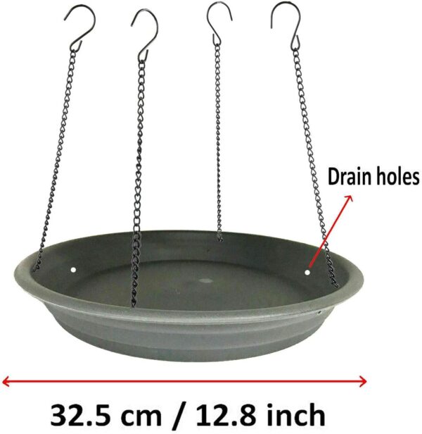 Bird Seed Catcher Tray Platform Feeder Hanging Tray Fits Most feeders Catches Most Falling Seed and Husk Great for Attracting Birds Outdoors, Backyard, Garden - No Feeders - Image 2