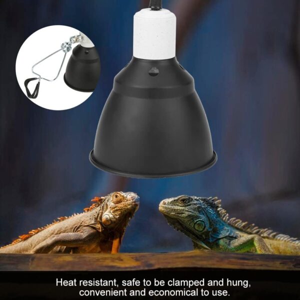 NCONCO E27 Reptile Turtle Heat UVA/UVB Bulb Lamp Light Holder, 300W Reptile Heating Guard Rotatable Heating Lighthouse for Tortoises Lizards Chicken Brooder Basking - Image 3
