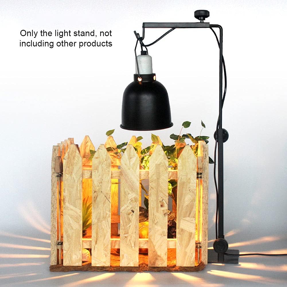 Jiakalamo Reptile Heat Light Stand,Adjustable Floor Light Holder Stand Landing Lamp Stand for Cold-Blooded Animals - Image 3