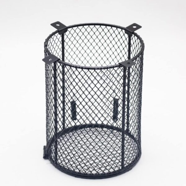 Reptile Heater Guard Ceramic Light Bulb Lamp Cover Mesh Cover Lampshade Anti-Scald Bracket Cage for Bearded Dragon, Lizard, Tortoise, Snake (Cylinder) - Image 3