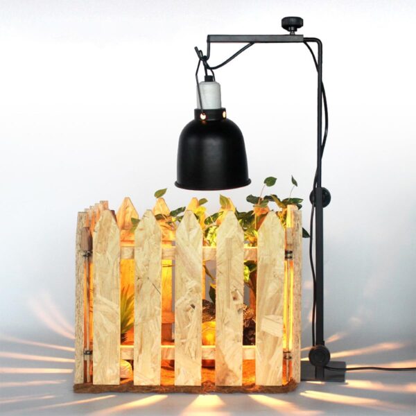 ZONADAH Reptile Lamp Stand Fish Tank Holder Adjustable Landing Lamp Stand Bracket Metal Lamp Stand Bracket for Reptile Glass Terrarium Heating Light - Image 6