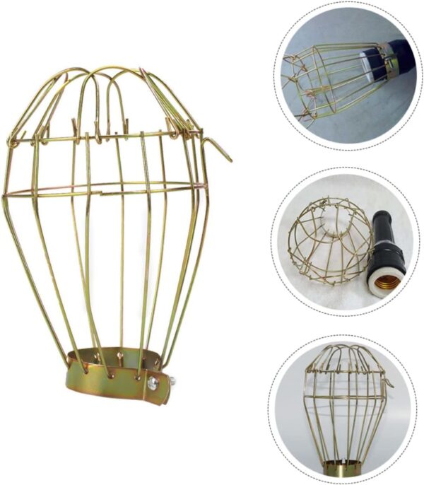 Yardwe 3pcs Barbed Wire Fence Heating Bulb Lamp Cover Reptile Heating Lamp Cover Reptile Lampshade Reptile Lamp Cover Lampshade for Heating Reptile Supplies Heating Lamp Lampshade - Image 5