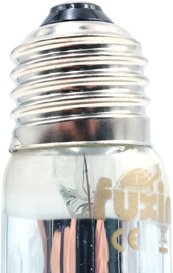 ANCLLO 2pcs Transparent Reptile Heating Bulbs, Durable Infrared Heat Lamp Warming Light Bulb Pet Light for Reptile and Amphibian Lizard Tortoise Spider Snake Chameleon 220-230V(100W) - Image 4