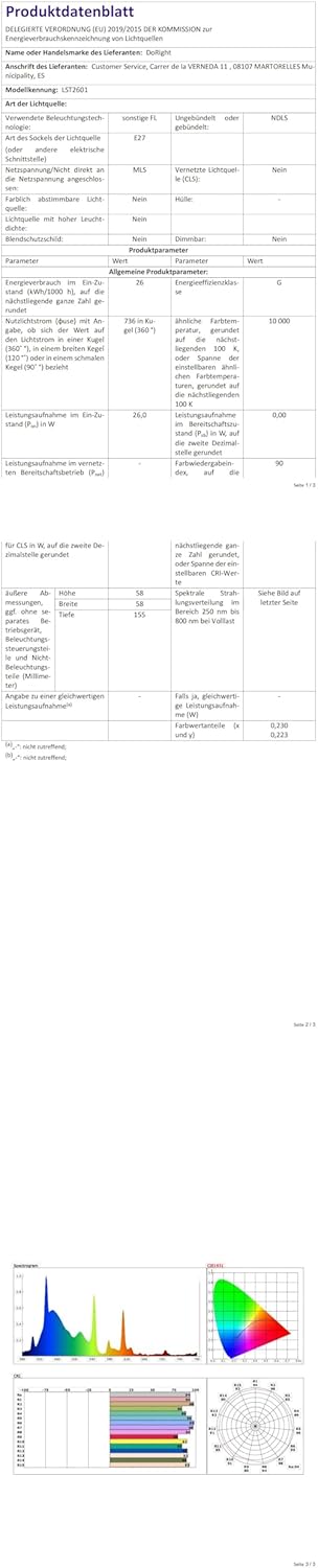 DoRight 5.0 UVB Bulb Reptile 26W, E27 UVA UVB Tortoise Fluorescent Light Bulb AC 220-240V UVB Tropical Terrarium Lamp for Rainforest Reptiles Chameleon Lizard Snake Pet Vivarium Turtle Tank (1-Pack) - Image 8