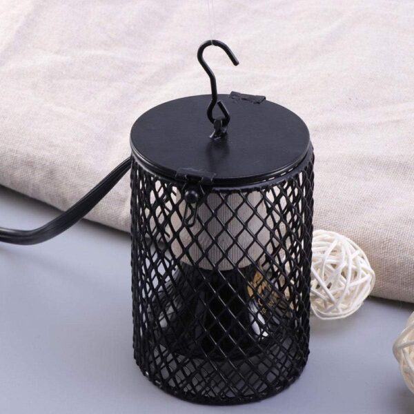 POFET Reptiles Ceramic Heating Lamp with Guard, Heater Lighting Infrared Reptile Heat Light Bulb Holder with Anti Hot Bracket Guard Cage for Tortoise/Lizard/Snake/Bearded Dragon 75W - Image 5