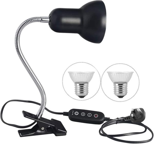Petyoung Reptile Turtle Heat Lamp with 75W Bulb, UVA UVB Basking Light with Timer Dimmable Switch for Reptile/Lizards/Snakes/Tortoise/Chicken - Image 8