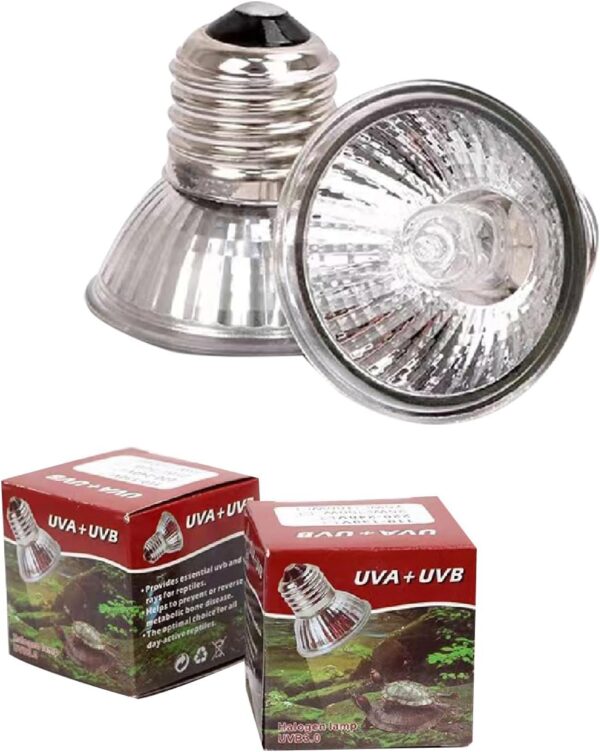 yanhe Tortoise Heat Lamp Basking Light for Aquarium Reptiles E27 UVA+UVB Heat Spotlight for Reptiles Aquarium Reptile Lizards Turtle Snakes (Black) - Image 4