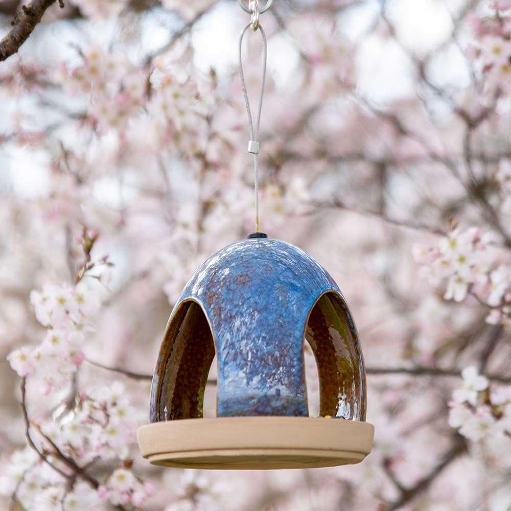 Vierno Ceramic Tavern Bird Seed Feeder for Garden Birds - a beautiful and strikingly of feeder for your garden birds. - Image 4