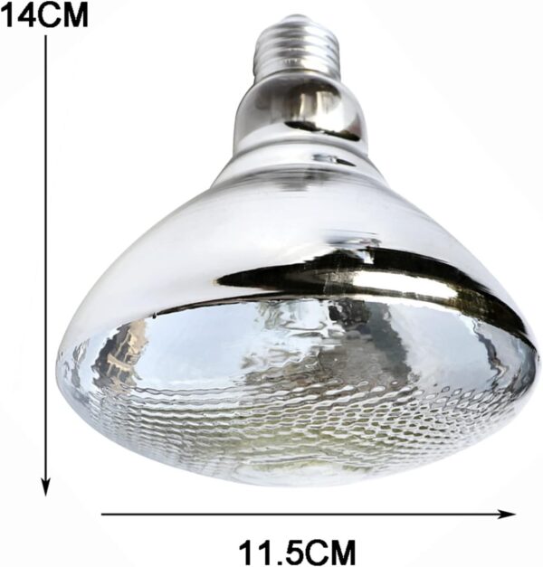 51buyoutgo 200W Thickened Infrared Heat Lamp Bulb for Puppies Reptiles Chicks Tortoise Poultry, Puppy Reptile Heat Lamp, Ceramic Chicken Reptile Tortoise Basking Heat Lamp Bulb - Image 6