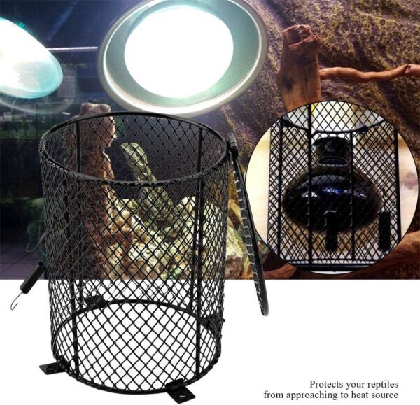 Reptile Heating Lamp Guard Lampshade, Amphibians Pets Heater Light Anti-hot Cage for Lizard Turtle Snake Birds - Image 6