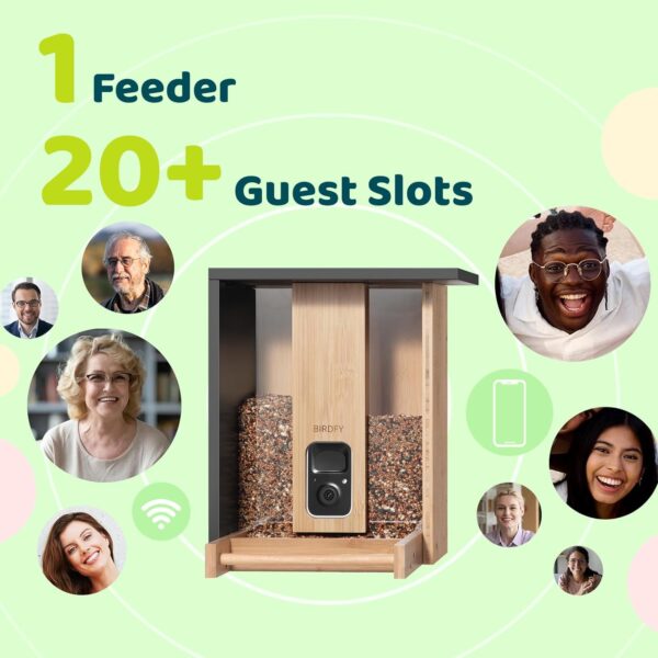 Birdfy Upgraded- Bird Feeder Camera, Auto Record Video & Notify When Birds Visit, Bamboo Bird Feeders, Bird Box Camera, Smart Bird Feeder - Image 4